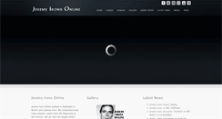 Desktop Screenshot of jeremyirons.com